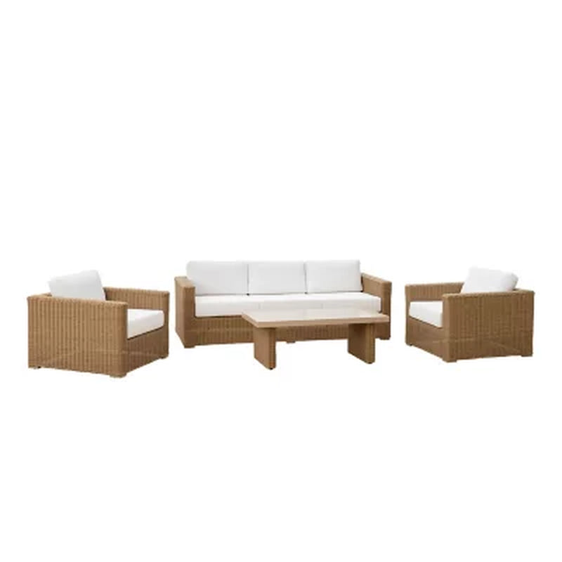 Details by Becki Owens, Mariposa Outdoor 4-Piece Patio Seating Set with Sunbrella Fabric