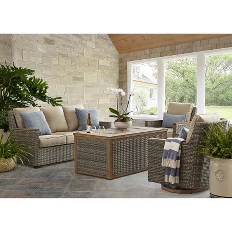 Member'S Mark Bungalow 4-Piece Fire Chat Set with Sunbrella Fabric